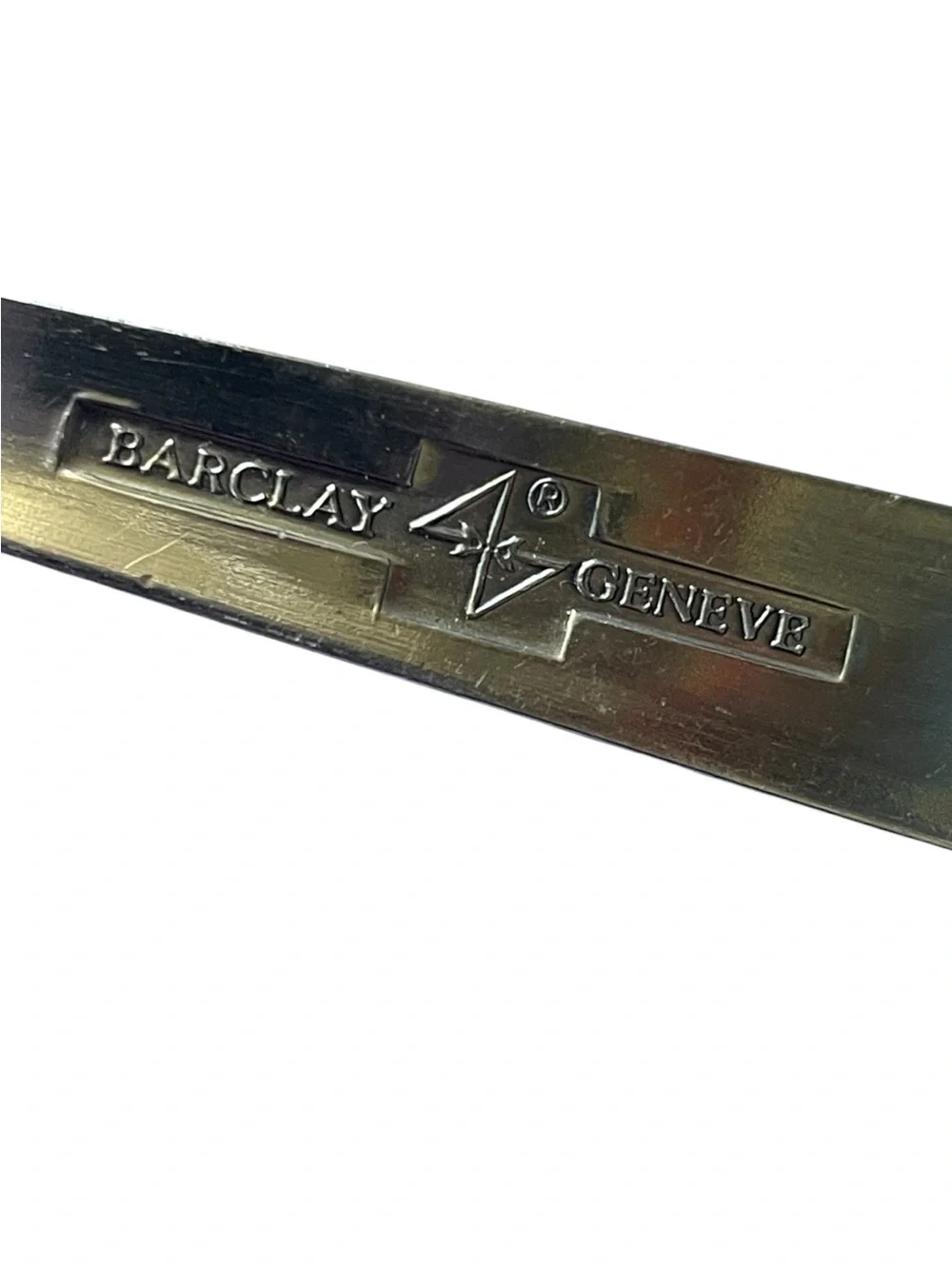 Barclay Geneve serving pieces, small ladle and a small spreader  knife